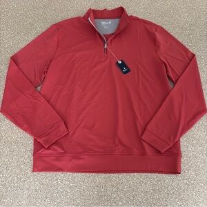 Johnnie-O Motion Performance 1/4 Zip Golf Pullover Rouge Red Men’s Medium M $128